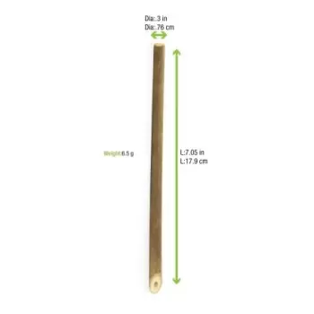 PacknWood Durable & Reusable Bamboo Straw - Diam.0.16'' 7.75'' - 200 pcs