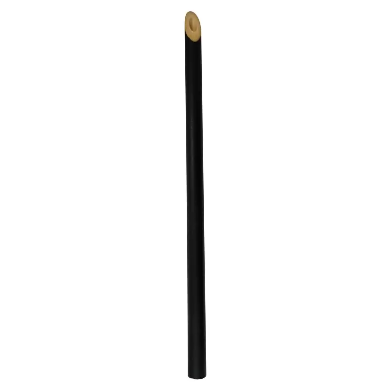 PacknWood Durable & Reusable Black Bamboo Straw - Diam.0.16'' 7.75'' - 100 pcs