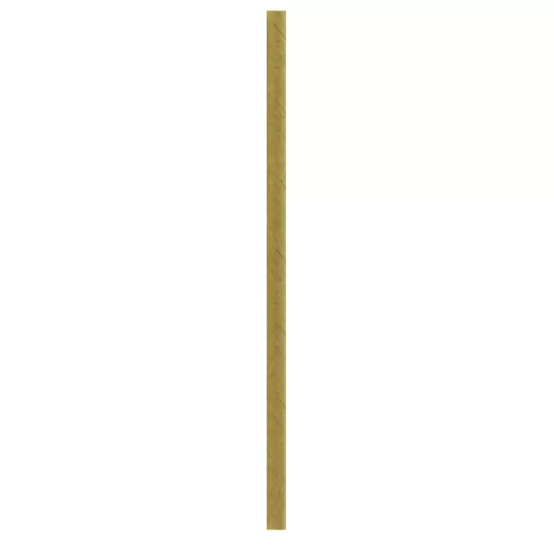 PacknWood Durable Kraft Cocktail Paper Straws - Unwrapped - Diam.0.2'' H:5.7'' - 3000 pcs