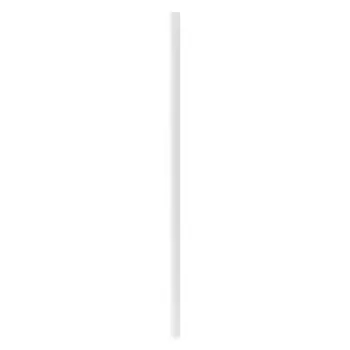 PacknWood White Striped Paper Straws Unwrapped - Dia: .2" L: 8.3" - 3000 pcs