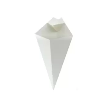 PacknWood White Paper Cones...