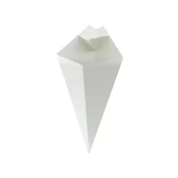 PacknWood White Paper Cones...