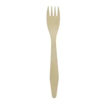 PacknWood Heavy Weight Wooden Fork - 7.3'' - 1000 pcs