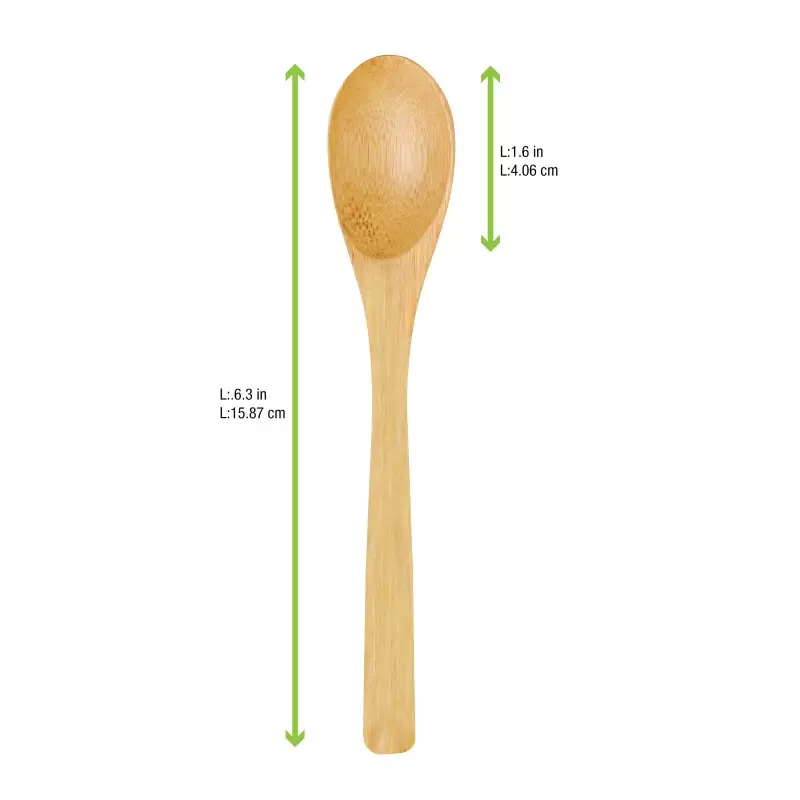 PacknWood Bamboo Spoon - 6.3'' - 250 pcs