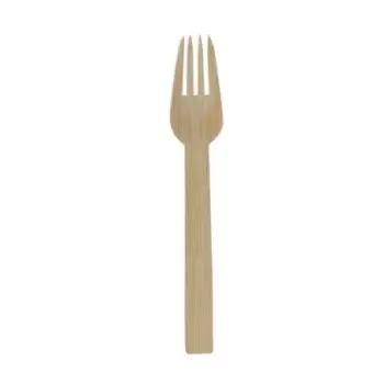 PacknWood Bamboo Light Fork - 6.69'' - 500 pcs