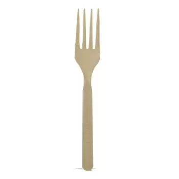 PacknWood Compostable & Heat Proof Corn - Bamboo Fiber Fork - 6'' - 1000 pcs