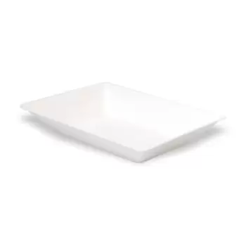 PacknWood Eco-Design White Sugarcane Plate - 5oz 5.1 x 3.3 x 1.1'' - 800 pcs