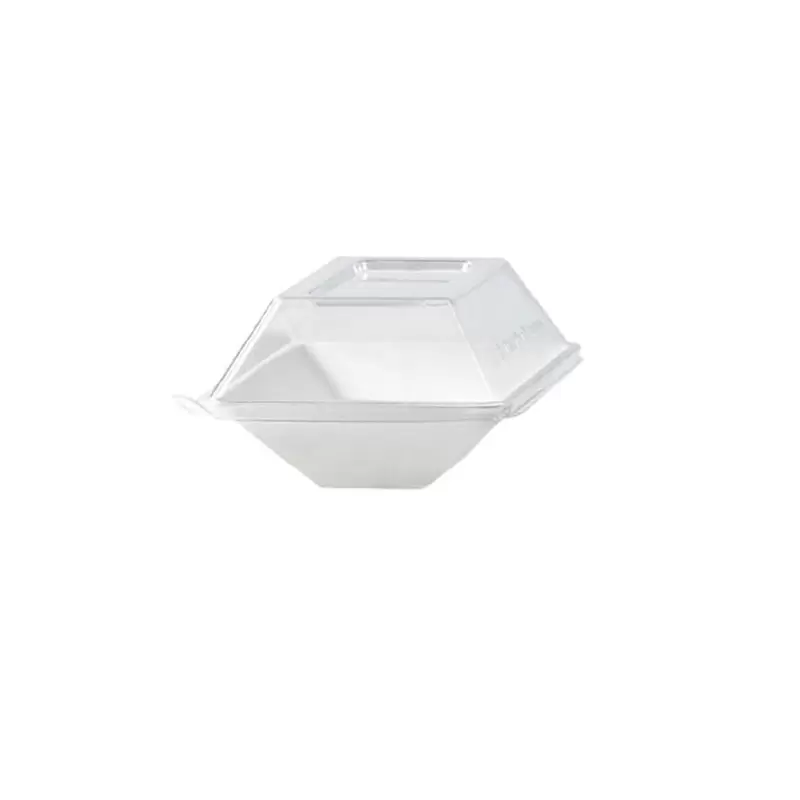 PacknWood Clear Pet Lid For 210Ecod140 - 5.19 x 3.46 x 1.29'' - 100 pcs