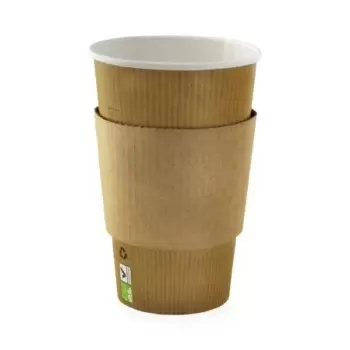 PacknWood Coffee Cup Sleeve For 12-16-20 Oz Cups - for 12-20oz Cups - 1000 pcs