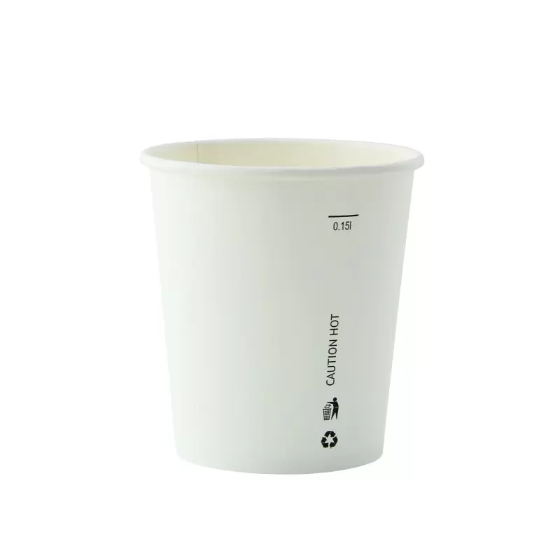 PacknWood White Paper Cup - 6oz - 2000 pcs