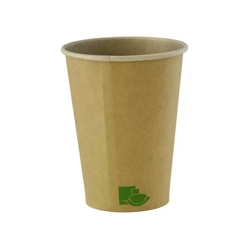 PacknWood Zen Kraft Recyclable Paper Cup - 12oz Diam.3.5'' H:4.4'' - 1000 pcs