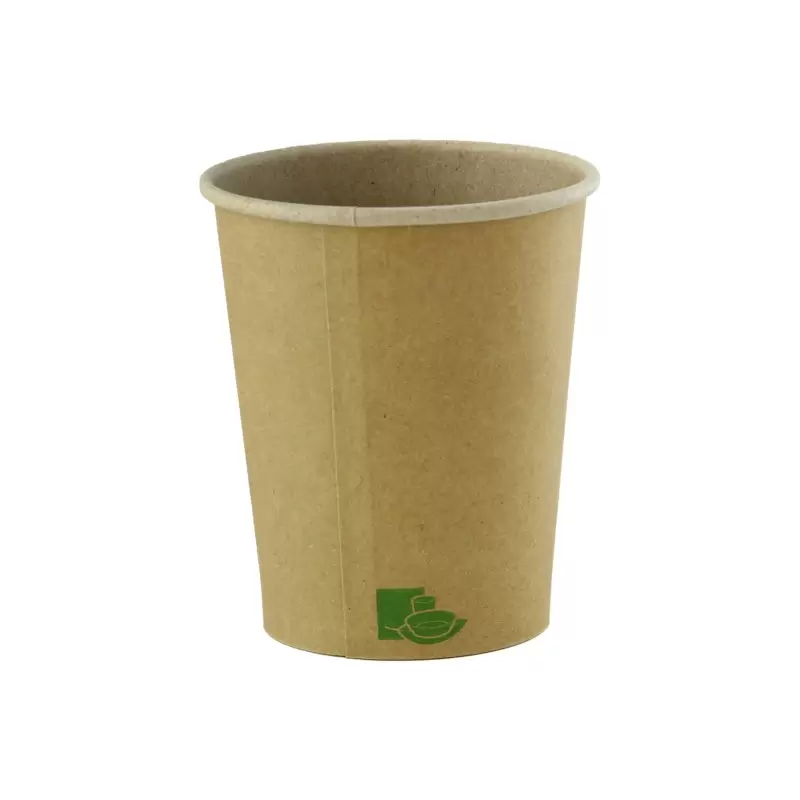 PacknWood Zen Kraft Recyclable Paper Cup - 4oz Diam.2.44'' H:2.4'' - 1000 pcs