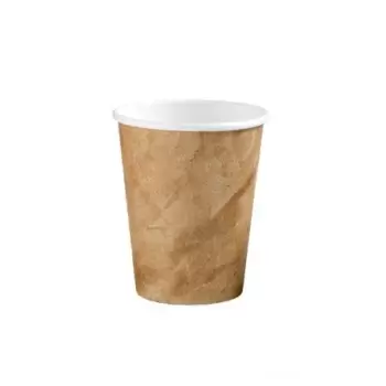 PacknWood Brown Kraft Look Paper Cup - 4 oz - 2000 pcs