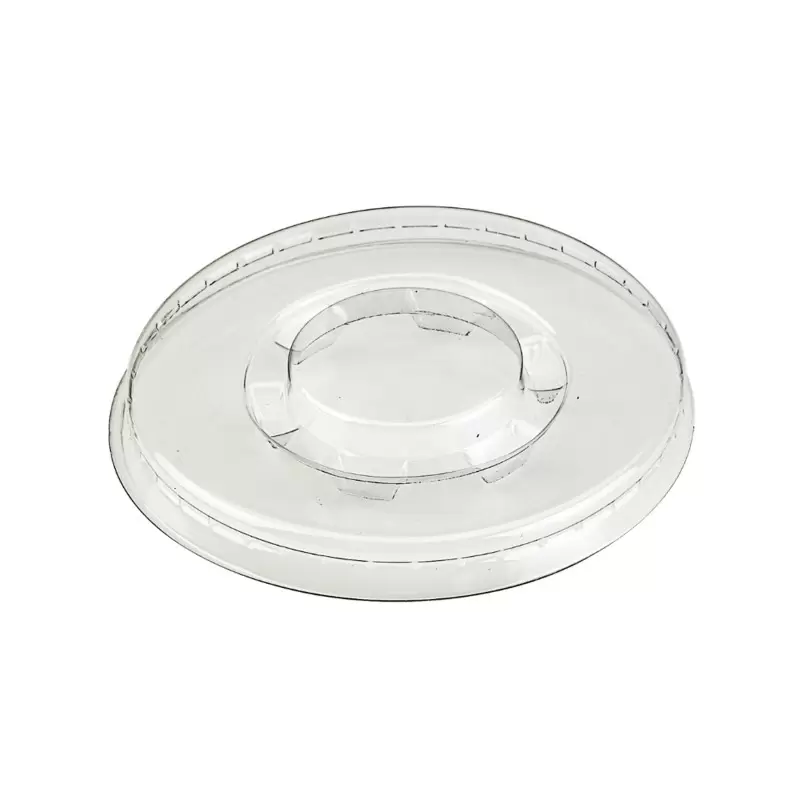 PacknWood Clear Pet Flat Lid For 210Poc151N & 210Pob151 - 3.1'' - 1000 pcs