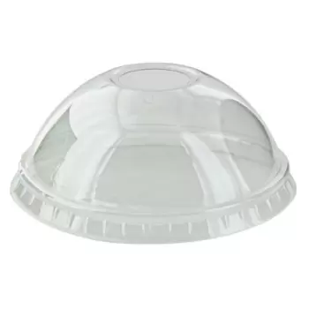 PacknWood Clear Pet Dome Lid With Hole For 210Poc181N & 210Pob181 & 210Poc320N & 210Gpu12 - Diam.3.5'' - 1000 pcs