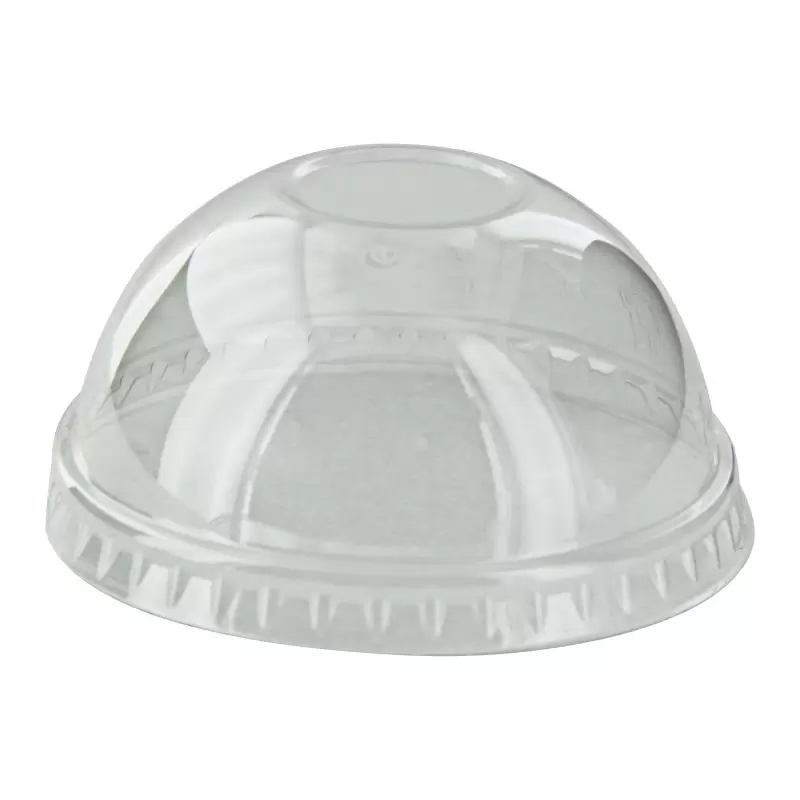 PacknWood Clear Pet Dome Lid For 210Poc81N & 210Pob80 & 210Poc121N & 210Pob121 - 2.91 x 2.91 x 1.37'' - 1000 pcs