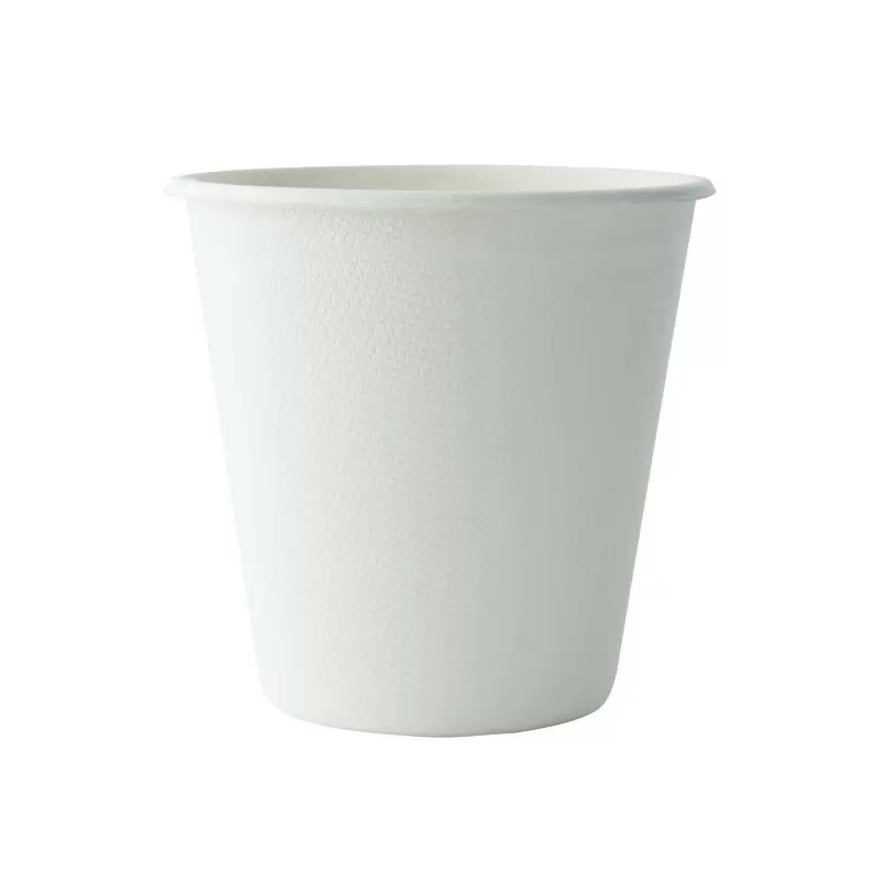 PacknWood White Sugarcane Cup - 12oz Diam.3.5'' H:3.5'' - 1000 pcs