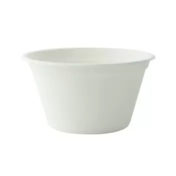 PacknWood White Sugarcane Takeout Bowl - 12oz Diam.4.3'' - 500 pcs