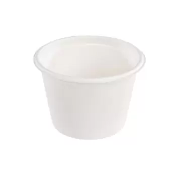 PacknWood White Sugarcane Takeout Bowl - 16oz Diam.4.3'' - 500 pcs