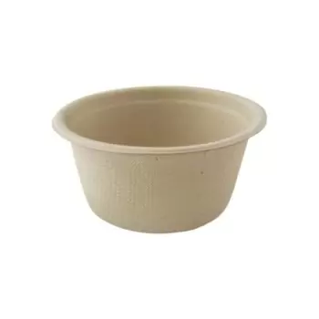 PacknWood Brown Sugarcane Souffle - Portion Cup - 2oz Diam.2.1'' - 2000 pcs