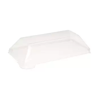 PacknWood Klarity Transparent Petgreen Lid For 210Klar1365 - 5.11 x 2.55'' - 200 pcs