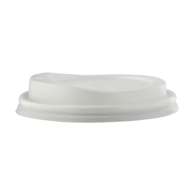 PacknWood Compostable Coffee Lid For 10 Oz, 12 Oz, 16 Oz, 20 Oz - Diam.3.54'' - 1000 pcs