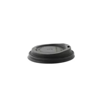 PacknWood Compostable Black Coffee Lid For 10 Oz, 12 Oz, 16 Oz, 20 Oz - Diam.3.54'' - 1000 pcs