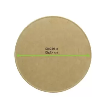 PacknWood Kraft Paper Lid For 6Oz Paper Cups And 21Poc8-12 - Diam.2.9'' - 1000 pcs