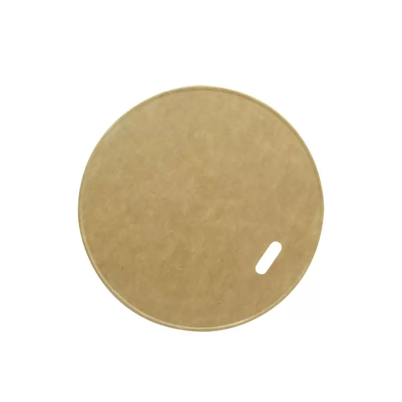 PacknWood Kraft Paper Coffee Lid For 8Oz - Diam.3.15'' - 1000 pcs