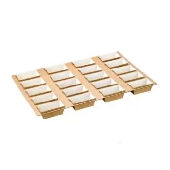 PacknWood Rectangular Baking Molds Tray - 14.2 x 22'' - 25 pcs