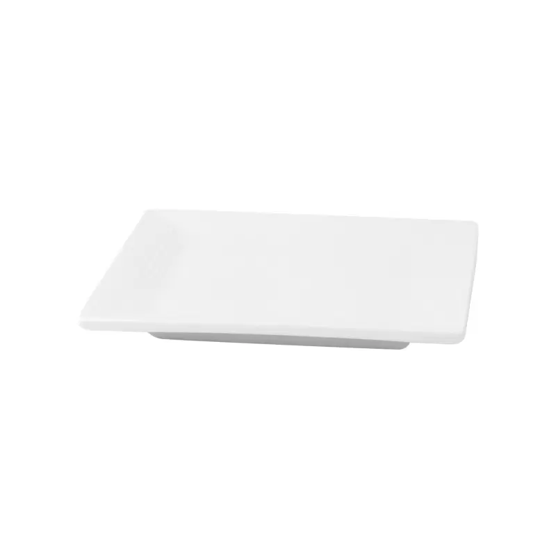 PacknWood Mini White Square Dish - 3.75 x 3.75 x 0.4'' - 24 pcs