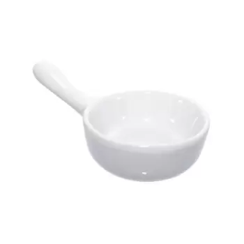 PacknWood Mini Porcelain Saucepan - 1oz Diam.2.5'' H:1.5'' - 24 pcs