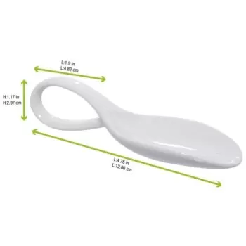 PacknWood Mini Porcelain Spoon - L:4.75'' - 24 pcs