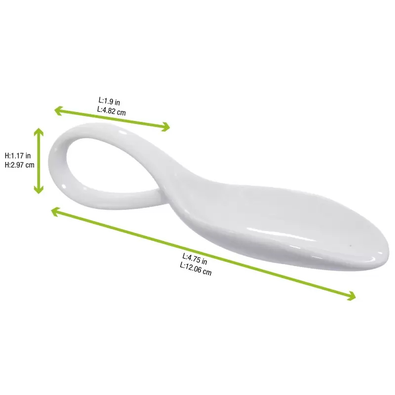 PacknWood Mini Porcelain Spoon - L:4.75'' - 24 pcs