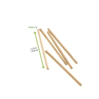 PacknWood Wooden Cake Pop Sticks - Diam.0.15'' L:3.7'' - 500 pcs