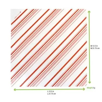 PacknWood Decorative Paper Liners Red Design - 12.6 x 12.2'' - 500 pcs