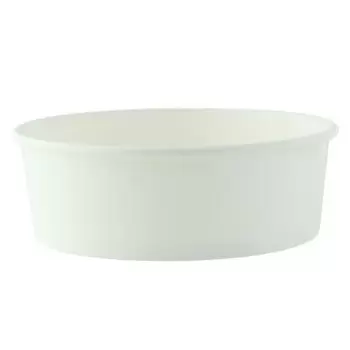 PacknWood Buckaty Round White To Go Container - 20oz Diam.5.9'' H:2'' - 360 pcs