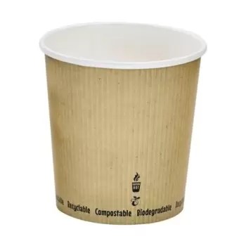 PacknWood Compostable Soup Cup - 24oz Diam.4.5'' H:4.4'' - 500 pcs