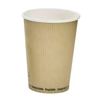 PacknWood Compostable Soup Cup - 32oz Diam.4.5'' H:5.6'' - 500 pcs