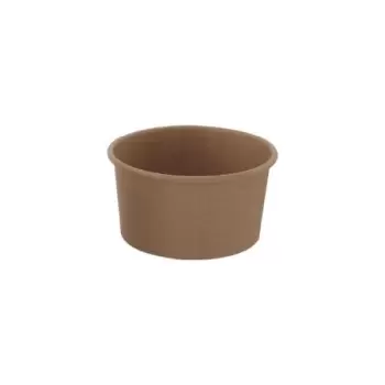 PacknWood Brown Kraft Hot & Cold Paper Cup - 9oz Diam.3.7'' H:2'' - 1000 pcs