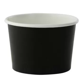 PacknWood Black Paper Cup - 4.2oz Diam.2.9'' H:1.9'' - 1000 pcs