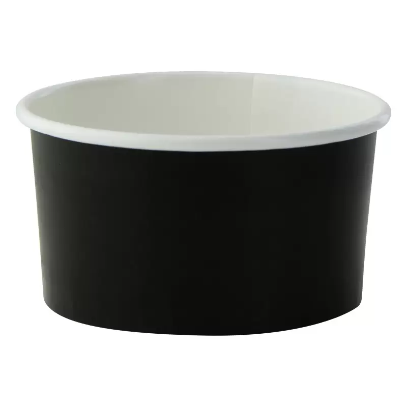 PacknWood Black Paper Cup - 5oz Diam.3.15'' H:1.8'' - 1000 pcs