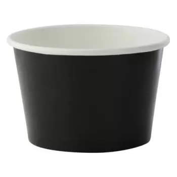 PacknWood Black Paper Cup -...