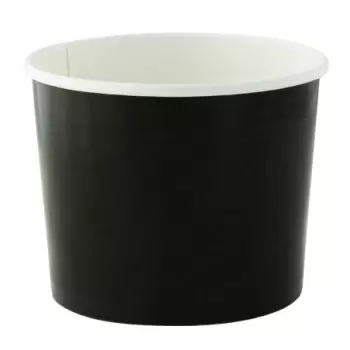 PacknWood Black Paper Cup -...