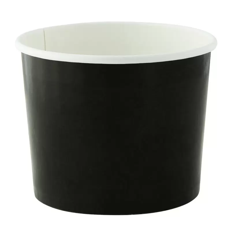 PacknWood Black Paper Cup - 10oz Diam.3.5'' H:3'' - 500 pcs