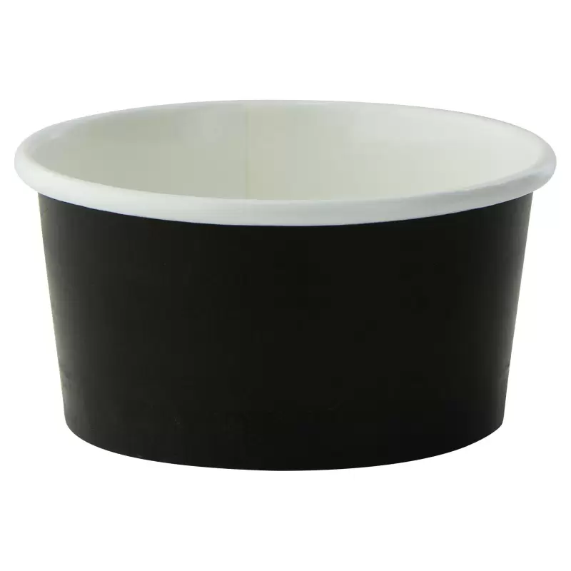 PacknWood Black Paper Cup - 3oz Diam.2.95'' H:1.4'' - 1000 pcs