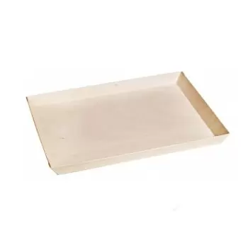 PacknWood Rectangular "Samurai" Wooden Serving Tray - 10.7 x 14.9 x 1.1'' - 100 pcs