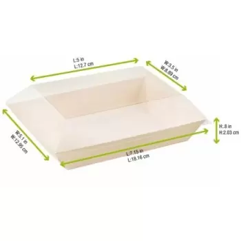 PacknWood Clear Pet Lid For 210Sambq130 - 5.11 x 7.08 x 0.78'' - 100 pcs