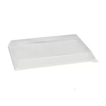 PacknWood Clear Pet Lid For 210Sambq274 - 15.3 x 11.0 x 1.77'' - 50 pcs