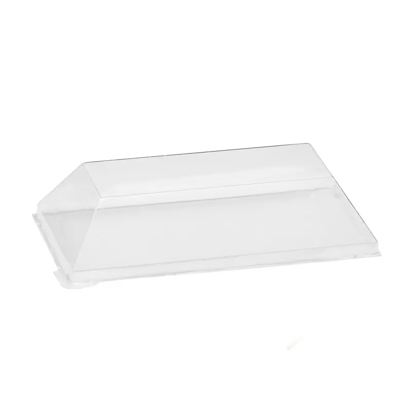 PacknWood Clear Pet Lid For 210Sambq65 - 5.11 x 2.55 x 0.78'' - 100 pcs